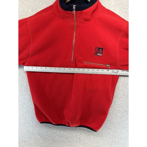 Vintage Sope Creek Pullover Sweater La Costa Resort Fleece Small Half Zip Red - Picture 2 of 14